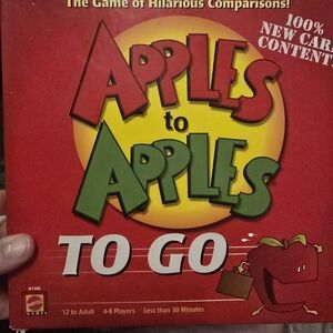 Mattel Apples to Apples - To Go Travel Game - Great Condition